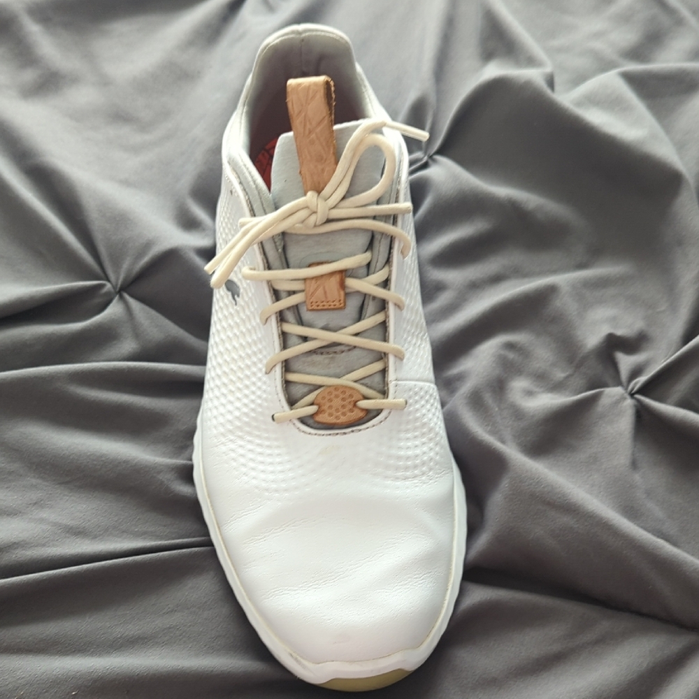 Puma Ignite Pwradapt Leather 2.0 Golf Shoes White Men's Size 11 - Picture 5 of 9